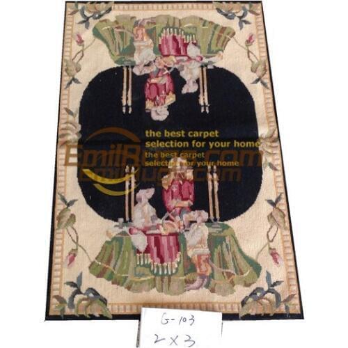 Needlepoint carpets embroidery rugs 61CMX92CM 2 'X 3' English garden 105gc3neeyg5