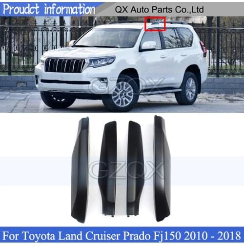 CAPQX 1pcs Roof Luggage rack guard cover silver For Toyota Land Cruiser Prado Fj150 2010 - 2019 Luggage rack cover