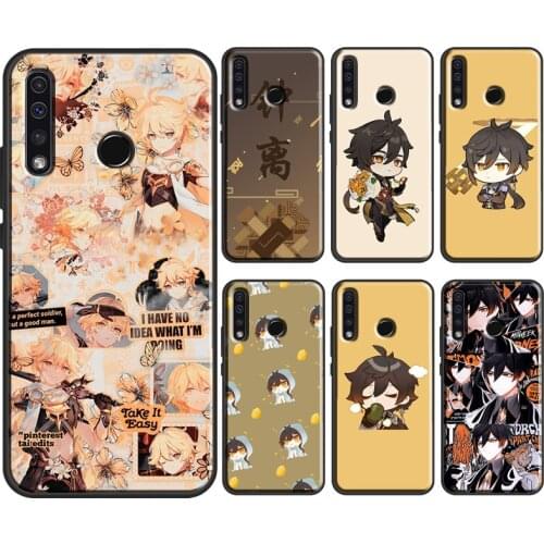 Genshin Impact Zhongli Soft Cover For Honor 9X 8X 7X 10i 7A 4C 6C 20 Pro 7C 8A 9A 7S 8S 9S 8 9 10X 10 Lite Case