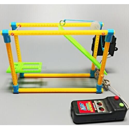 Science and technology small production small invention self made lifting bridge DIY puzzle assembly toy