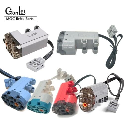 NEW High-Tech Electric Power Functions Servo Motor 88004 MOC Building Block Bricks Parts fit for 99498 Sterring Cars RC Toys