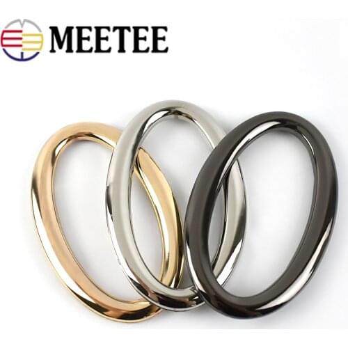 2/4/10pcs Oval Rings Metal Frame Bag Handles Bags Eyelet Frame Kiss Clasp Clutch Handbag Hardware Accessories DIY Leather Crafts
