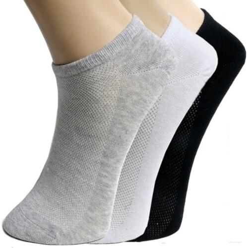 20pcs=10 pairs Solid Mesh Womens Short Socks Invisible Ankle Socks Women Spring Summer Breathable Thin Boat Socks 3 Colors