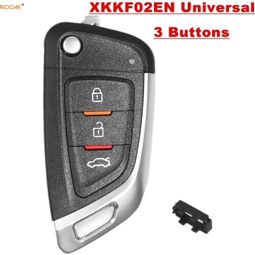 RIOOAK XHORSE XKKF02EN Universal Remote Car Key with 3 Buttons for VVDI Key Tool locksmith tools