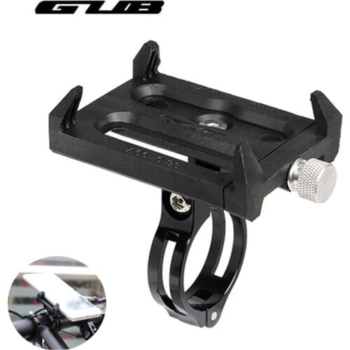 Universal Black Bicycle Phone Holder Mount Bracket For 3.5-6.2inch Smartphone Cycling Bike Handlebar Clip Anti-Slip Stand GUB