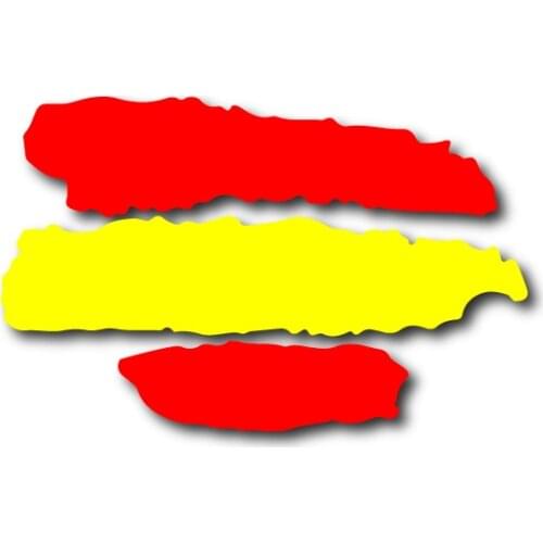 X8 Pack Spain flag sticker vinyl for helmet, bike, bike, car, bicycle (2 measurements)