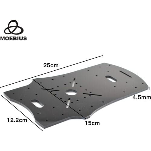 High Quality Acrylic Arduino Mecanum Wheel Robot Car Chassis Frame Bracket Stand Intelligent Four-wheel Drive Car DIY Parts