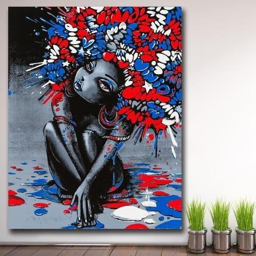 Wxkoil Art Wall Art Graffiti Pop Sexy Girl III Bedroom Decor Wall oil Painting Print Nice Wall Picture For Living Room No Framed