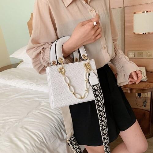 Female Designer Brand Crossbody Bag Fashion Woven Pattern Handbag for Women Luxury Square Bag Purse High Quality Shoulder Bags