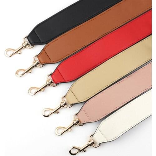 Female Handles Shoulder Bag Strap 50cm PU Leather Bag Strap Solid Straps Belt Accessories Wide Shoulder Bags Belt Replacement
