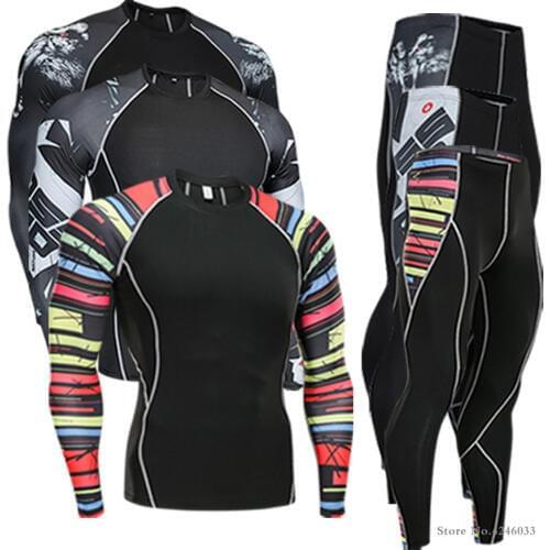 2018 Men compression runing pants shirts Basketball jerseys survetement football soccer training pant skinny tights leggings