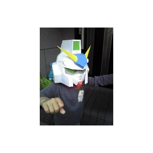 SD RX-78 NT-1 Gundam helmet ( can cover the head) Paper 3D Model