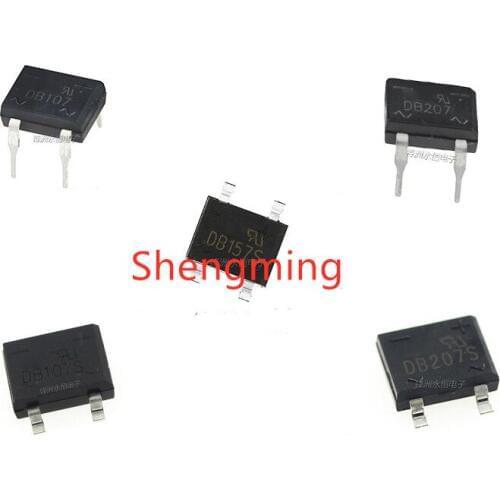 50pcs DB107 DB107S DB207 DB207S DB157S DIP SMD