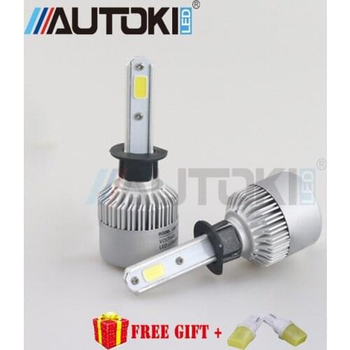 Autoki s2 H1 H3 H7 H4 H11 9005 9006 9007 LED Headlight Bulbs 72W 8000LM Auto Headlamp All In One Car LED Headlights Fog Lamp 12V