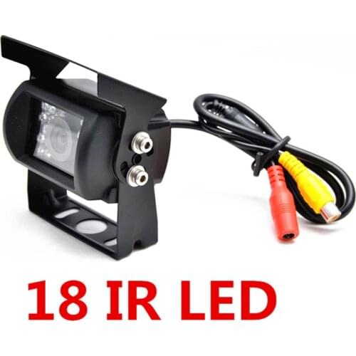 Rear View Car Bus 18 IR LED Reversing Security CCD Camera Waterproof Night Mode PAL OR NTSC