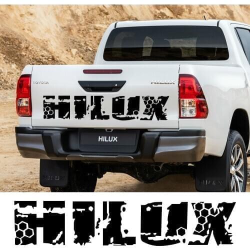 Car Stickers Rear Trunk For TOYOTA HILUX Revo Or Vigo Auto Vinyl Film Tuning Decal Automobile Sport DIY Styling Car Accessories