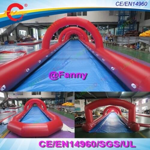 Free air ship giant inflatable slide the city,15m/20m/30m long inflatable slide n slip,giant inflatable water pool slide