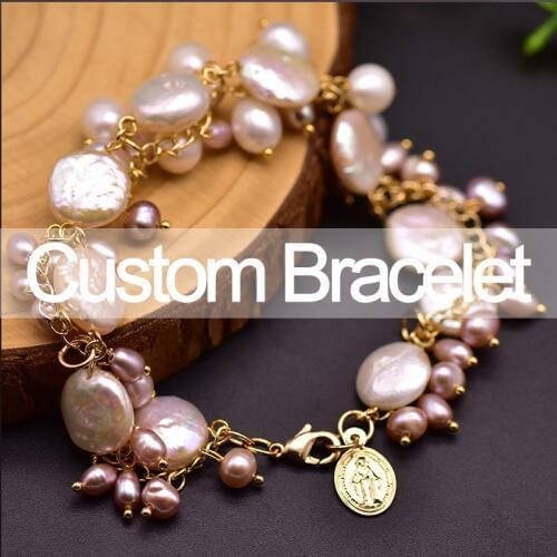 Glseevo Handmade Personalized Bracelets For Women Girls Party Wedding Anniversary Gifts Charm Bracelets Custom Jeweley Pulseras