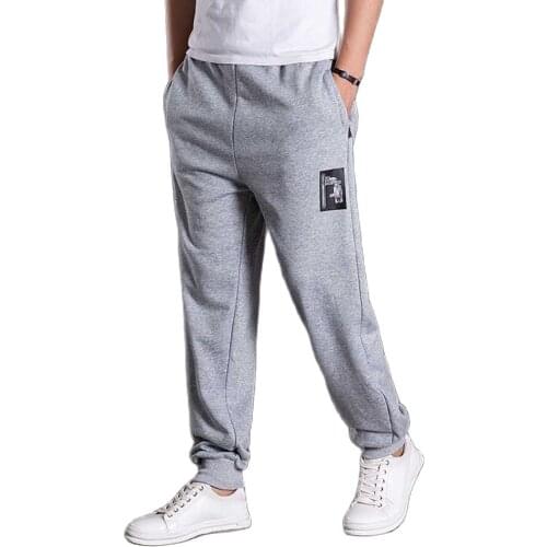 HIPHOP Joggers Men Casual Track Pants Cotton Fabric Loose Baggy Sweatpants Streetwear Trousers
