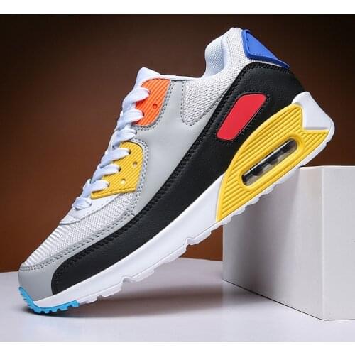 Damyuan Unisex Air Cushion Sneakers 36-47 Mens Mix Color Casual Shoes Women Fashion Jogging Lovers Sneakers Big Size Men Shoes