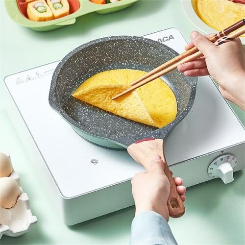 1PC Maifan Stone Milk Pan Non-stick Frying Pan Nougat Pan 20CM Crepe Maker Korean Cookware Pan Kitchen Ramen Milk Pan Cookware