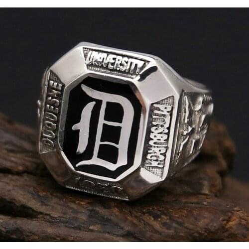 925 Sterling Silver Ring Men Women Jewelry Vintage Vampire Finger Engagement Ring Gift Fine Jewelry