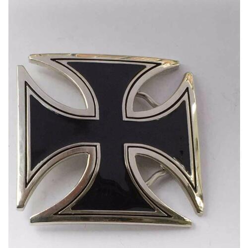 Western Cowboy belt buckle Metal Black Cross Metal Fashion Mens Buckles Jeans Accessories Fit 4cm Wideth Belt
