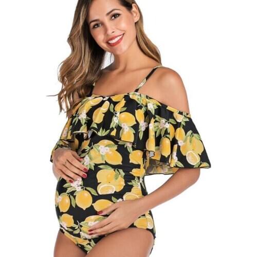 Floral Print Swimwear Women Maternity Sexy&loose pregnant Swimsuit Bathing Suit stretch Beachwear Swimsuit for Pregnant Women