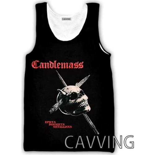 CAVVING 3D Printed Candlemass Band Tank Tops Harajuku Vest Summer Undershirt Shirts Streetwear for Men/women