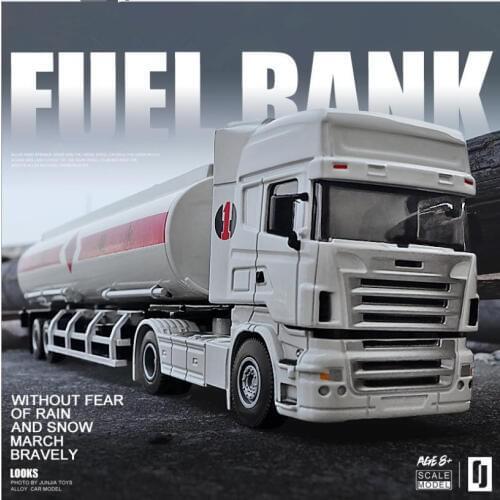 Wholesale 1:50 alloy tanker car model,engineering truck transport model,high quality toys,free shipping