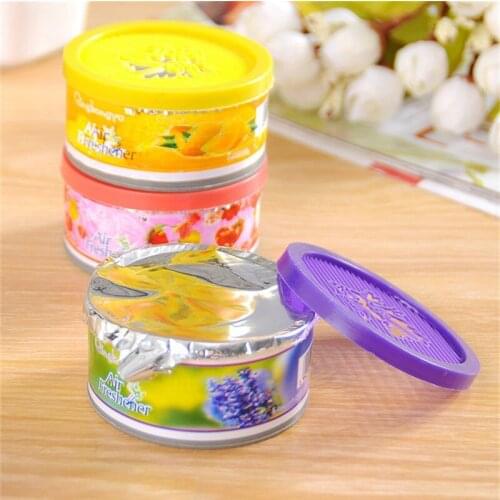 73g Scent Air Freshener Car Auto Decor Fruit Flower Indoor Home Bathroom Solid Ornament Decor Fragrance Diffuser Hot