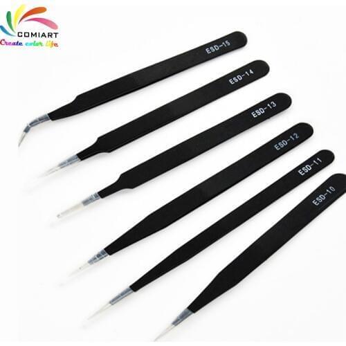 Tweezers Soft Ceramic Parts Installation Tools Tweezers Clay Sculpture Carving Tools Pointed Tweezer