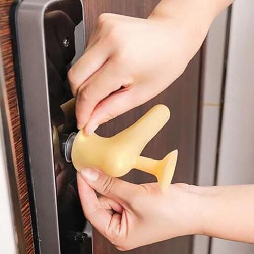 Door Handle Stopper Kids Protection Furniture Hardware Anti-collision Pad Protection Baby Safety Silicone for Door Stopper