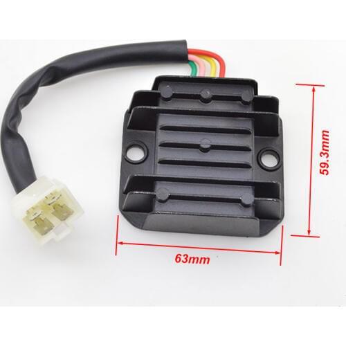 For Lifan Zongshen Loncin ZS110 LF110 LF 110 110cc Motorcycle 4 Wires Voltage Regulator Rectifier Spare Parts