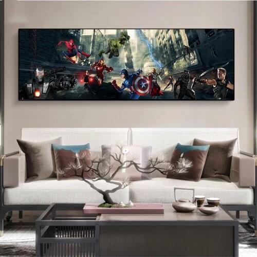 Marvel Avengers Superhero Print Canvas Painting Posters and Prints Wall Art Picture for Boys Bedroom Home Decoration no frame