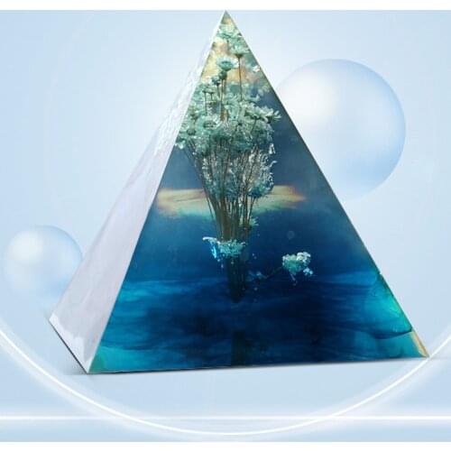 15CM Super Large Pyramid Silicone Resin Mold Mould Craft Jewelry Crystal With Plastic Making Tools