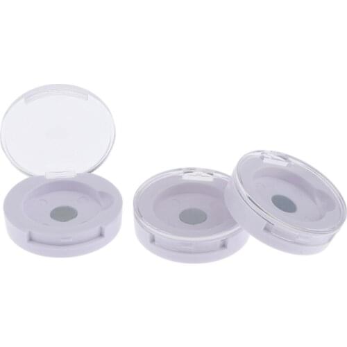 Eye Shadow Powder Blush Palette Round 3 Pieces Empty Pressed