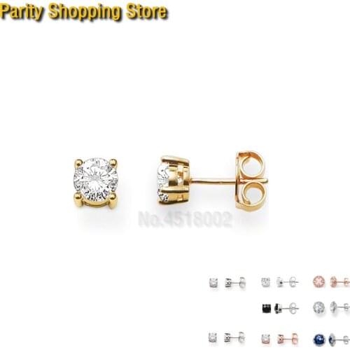 ThomasEG1129 Gold Earrings Ts Style Glam And Soul Good Jewerly For Women 2015 Ts Gift In 925 Sterling silver