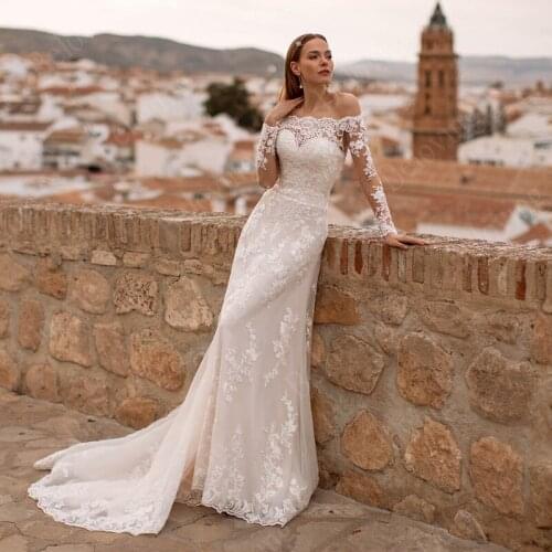 TSDFC Mermaid Silhouette Wedding Dresses