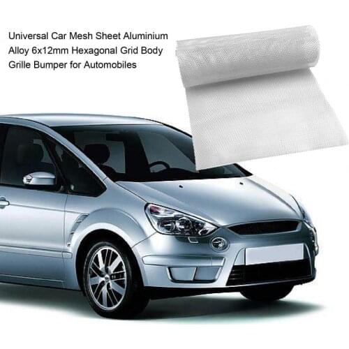 Universal Car Mesh Sheet Aluminium Alloy 6x12mm Hexagonal Grid Body Grille Bumper for Automobiles