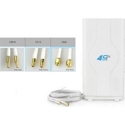 10pcs 700~2600mhz 88dbi 3g 4g Lte Antenna Mobile Antenna 2* SMA/2* CRC9/2* TS9 Male Connector Booster Mimo Panel Antenna