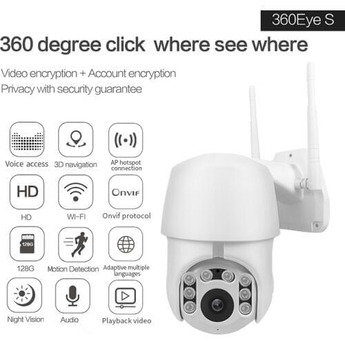 EC85 WIFI Camera Outdoor IP Camera 1080p Speed Dome CCTV Security Cameras IP Camera WIFI Home Surveilance