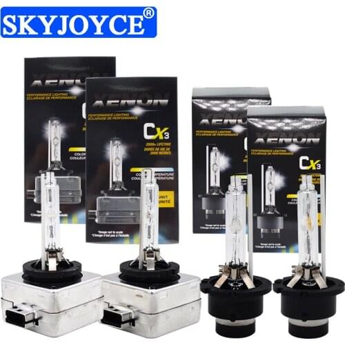 SKYJOYCE 2PCS Car Light Headlight D1S D2S D3S D4S Auto Headlamp Replacement Bulbs 35W 55W D2R D4R Xenon Car Bulb 4300K-10000K