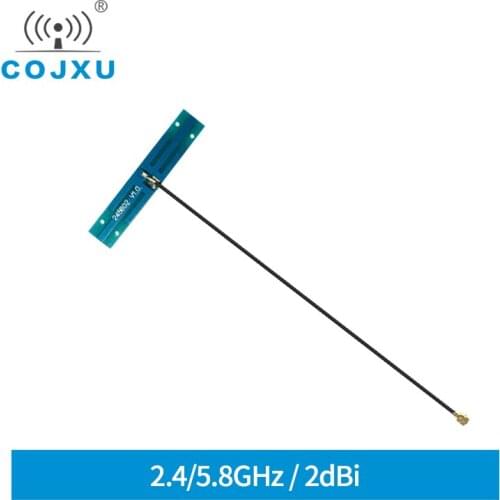 2W PCB Built In Antenna 2.4GHz 5.8GHz 2dBi IPEX Interface Omnidirectional Small Size Antennas Self-adhesive TXWF-PCB-5109 2pcs