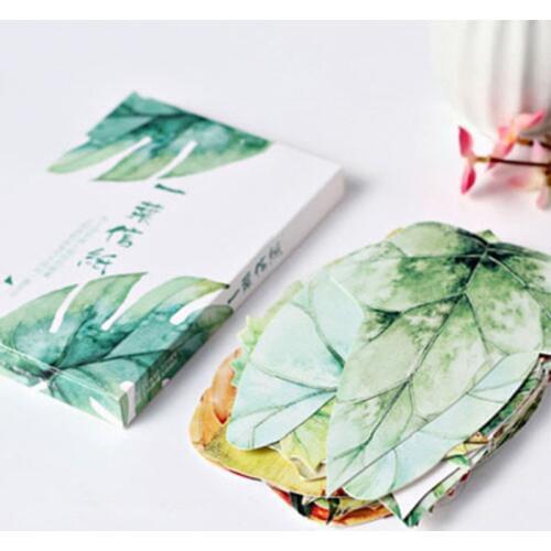 30 Sheets/Set Leaf Message e06 w16 Student Supply e11 Lomo Card Kids Postcard Note Lomo Card Storage Envelope