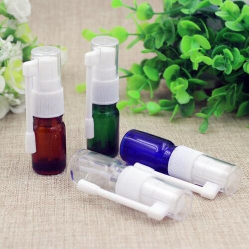 5ml 10ml Travel Portable Rhinitis Spray Bottle glass Medical Spray Bottle Refillable Bottle Tools F20172069