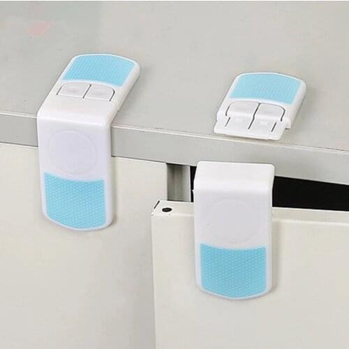 50pc/lot Fashion Super Sticky External Appearance Drawer Refrigerator Lock Rectangular Double Snap Baby Child Safety Locks