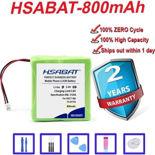 Top Brand 100% New 800mAh Battery for Audioline SLIM DECT 582, TEXET TX-D7400 TX-D7750 in stock