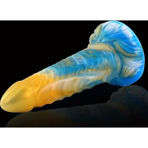 Colorful Huge Anal Butt Plug Silicone Fantasy Dildo Sex Toy For Women Men Orgasm Erotic Texture Massager Sex Shop Intimate Goods