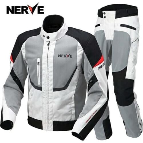 Free shipping 1set Summer Mesh Breathable Jacket Motorbike Motocross Moto Pants Cordura Reflective Motorcycle Jacket and Pants